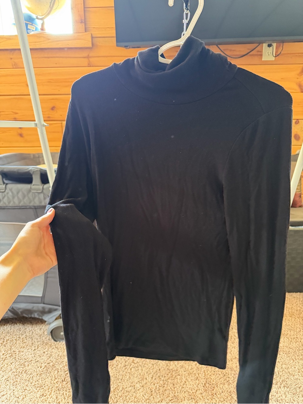 Sanctuary women's Black Turtleneck Sweater